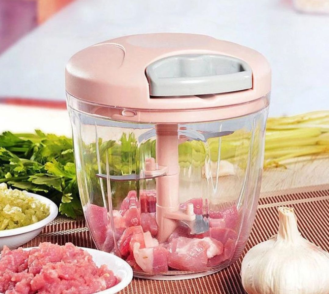 Manual Chopper / Speedy Chopper / Hand Chopper / Manual Chopper / Hand Cutter / Food Processor / 900ML with 5 Blades / 500ML with 3 Blades