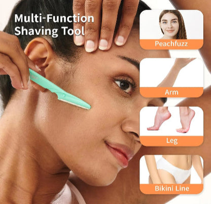 Pack of 12 Tinkle Eyebrow Razors – Precision Facial Hair Remover for Women