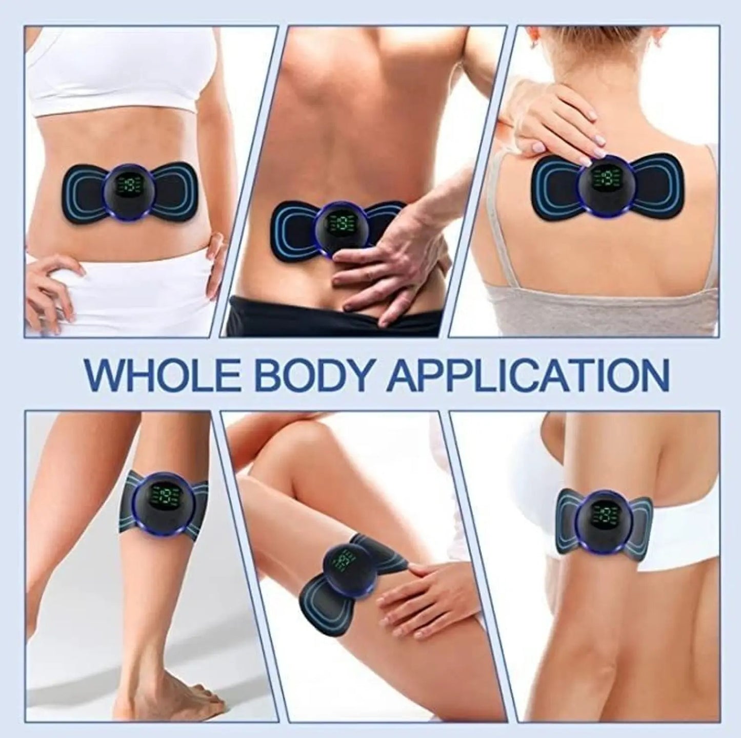 TENS Unit EMS Mini Massager – Rechargeable Muscle Stimulator for Full Body Pain Relief &amp; Relaxation