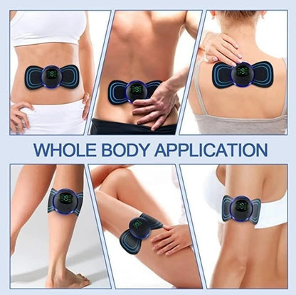 TENS Unit EMS Mini Massager – Rechargeable Muscle Stimulator for Full Body Pain Relief &amp; Relaxation
